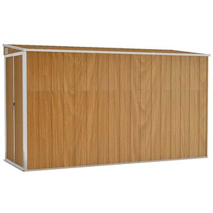 vidaXL Wisząca altana ogrodowa brązowa 118x288x178 cm ocynkowana stal