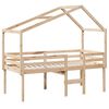 vidaXL Wysokie łóżko z dachem, 80x200 cm, lite drewno sosnowe