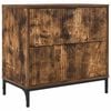 vidaXL Stolik nocny Wędzony dąb 63.5 x 36 x 61 cm Drewno inżynieryjne