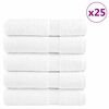 vidaXL Ręczniki premium, SOLUND 25 szt., białe, 100x150 cm, 600 g/m&sup2;