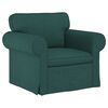 vidaXL Sofa 2 pcs Ciemna zieleń