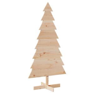 vidaXL Drewniana choinka do udekorowania, 150 cm, lite drewno sosnowe