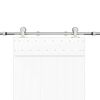vidaXL System do mocowania drzwi przesuwnych, 183 cm, stal, srebrny