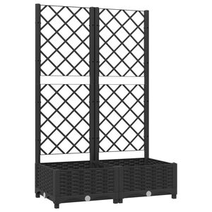 vidaXL Ogr&oacute;d Czarny 80 x 40 x 121,5 cm