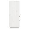 vidaXL Szafka, biała, 100x40x108,5 cm, lite drewno sosnowe