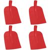 vidaXL Głowica łopaty 4 pcs Czerwony 32 x 24,5 cm