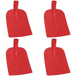 vidaXL Głowica łopaty 4 pcs Czerwony 32 x 24,5 cm