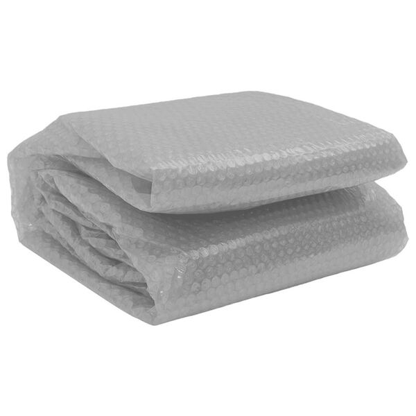 vidaXL Pływająca folia solarna z PE, 381 cm, szara