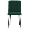 vidaXL Krzesła stołowe, 6 szt., ciemnozielone, obite aksamitem