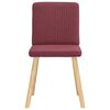 vidaXL Krzesła stołowe, 6 szt., winna czerwień, tapicerowane tkaniną