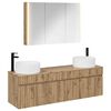 vidaXL Zestaw Szafek Łazienkowych 4 pcs Dąb artisan