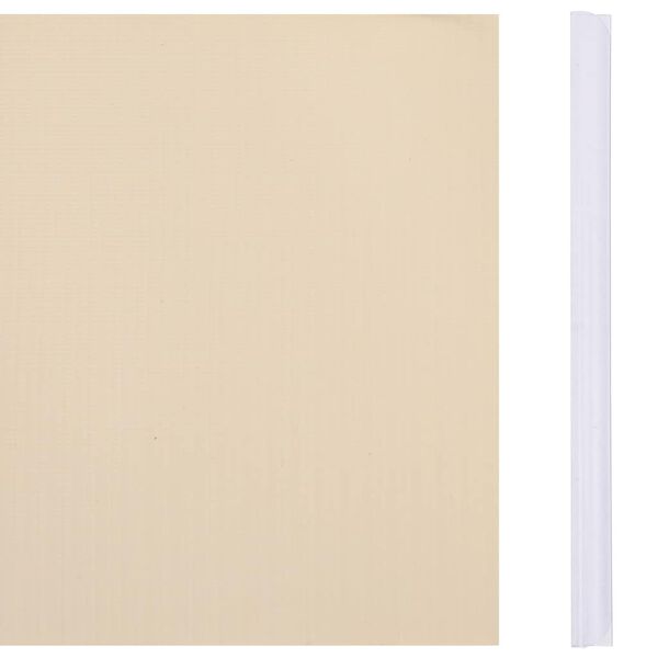 vidaXL Osłona na ogrodzenie ogrodowe, PVC, 35x0,19 m, kremowa