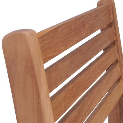 vidaXL Krzesła ogrodowe, 4 szt., kobaltowe poduszki, drewno tekowe