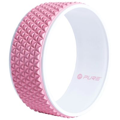 Pure2Improve Koło do jogi, 34 cm, różowo-białe