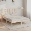 vidaXL Rama łóżka, lite drewno, 150x200 cm
