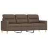 vidaXL 3-osobowa sofa wypoczynkowa z poduszkami, taupe, 180 cm