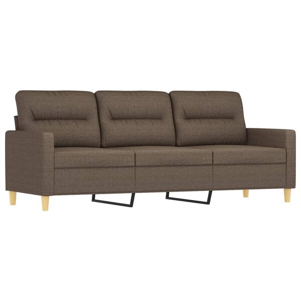 vidaXL 3-osobowa sofa wypoczynkowa z poduszkami, taupe, 180 cm