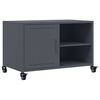 vidaXL Szafka RTV, antracytowa, 68x39x43,5 cm, stal