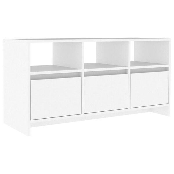 vidaXL Szafka pod TV, biała, 102x37,5x52,5 cm, materiał drewnopochodny