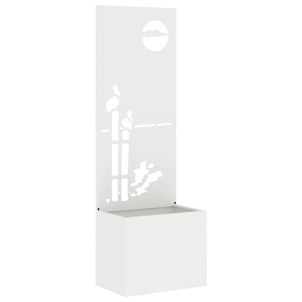 vidaXL Ekran zapewniający prywatność w ogrodzie Biały 50 x 140 cm