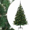 vidaXL Sztuczna choinka z bombką 150 cm 150 LED Ciepła biel