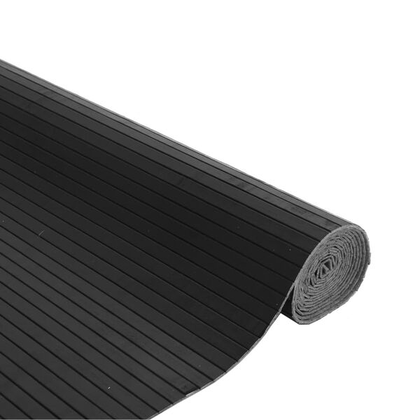 vidaXL Dywan prostokątny, szary, 80x400 cm, bambusowy