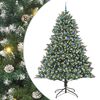 vidaXL Sztuczna choinka Zielony 240 cm PVC, plastik i stal