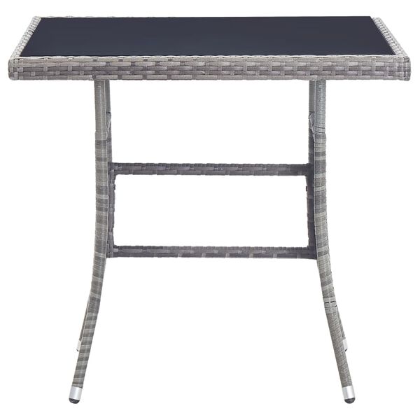 vidaXL 5-cz. zestaw mebli ogrodowych z poduszkami, rattan PE, szary