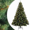 vidaXL Sztuczna choinka z zawiasami 180 cm 300 LED Ciepła biel