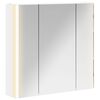vidaXL Szafka z lustrem do łazienki Biały 63,5 x 15,5 x 60,5 cm