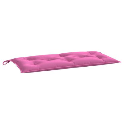 vidaXL Poduszka na ławkę ogrodową, różowa, 110x50x7 cm, tkanina