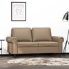 vidaXL 2-osobowa sofa, kolor cappuccino, 120 cm, sztuczna sk&oacute;ra