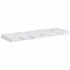 vidaXL P&oacute;łka ścienna 2 pcs Biały marmur 80 x 23,5 x 4 cm