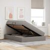 vidaXL Ł&oacute;żko z miejscem na przechowywanie i materacem Ciemnoszary