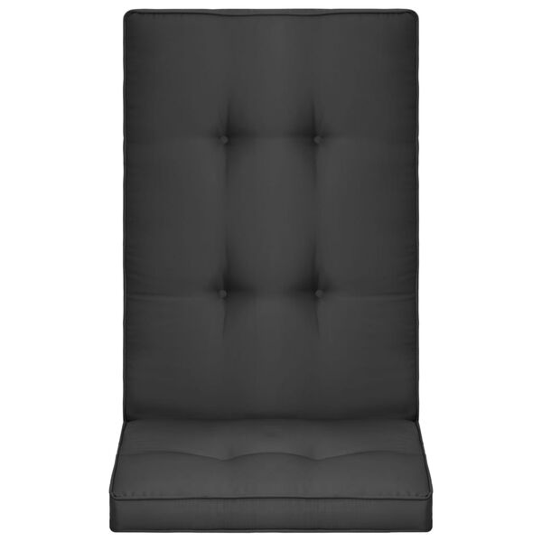 vidaXL Poduszki na krzesła ogrodowe, 2 szt., antracytowe, 120x50x5 cm