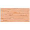 vidaXL Blat do biurka, 115x55x2,5 cm, lite drewno bukowe