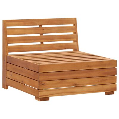 vidaXL 2-osobowa sofa ogrodowa z poduszkami, lite drewno akacjowe