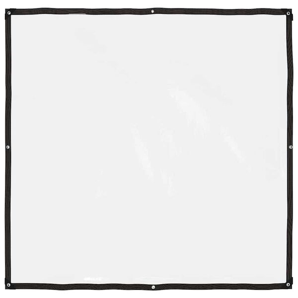 vidaXL Przezroczysta plandeka z oczkami 2x2 m Polietylen