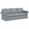 vidaXL Sofa 2 pcs Jasnoszary 215 x 82 x 80 cm tkanina