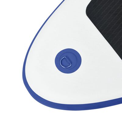 vidaXL Nadmuchiwana deska SUP z żaglem i akcesoriami, niebiesko-biała