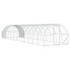 vidaXL Kurnik srebrny 1200 x 300 x 200 cm Stal ocynkowana