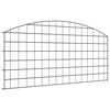 vidaXL Zestaw Ogrodzenia Stawu 5 szt. 100 x 50 cm Stal Zielony