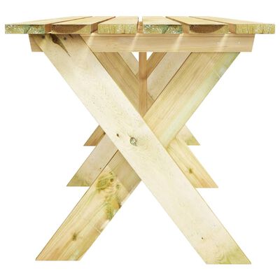 vidaXL Stół ogrodowy, 220x73x70 cm, impregnowane drewno sosnowe