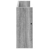 vidaXL Regał na gazety z p&oacute;łką 2 pcs Szary Sonoma 60 x 12 x 30 cm