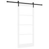 vidaXL Drzwi przesuwne ORKDAL Biały i czarny 93 x 211 cm