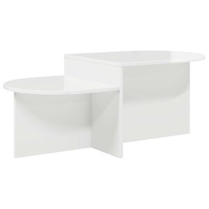 vidaXL Stolik kawowy Biały wysoki połysk 100 x 50 x 40 cm