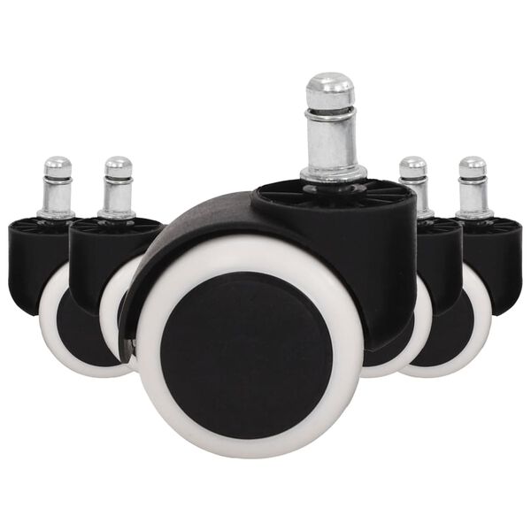 vidaXL Kółka do krzesła biurowego, 5 sztuk
