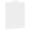 vidaXL Drzwi wahadłowe Biały 100 x 40 cm Lite drewno sosnowe