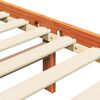 vidaXL Ramka ł&oacute;żka Z zagł&oacute;wkiem Woskowy Brąz 205,5 x 185,5 x 100 cm