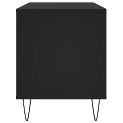 vidaXL Szafka na płyty, czarna, 100x38x48 cm, materiał drewnopochodny